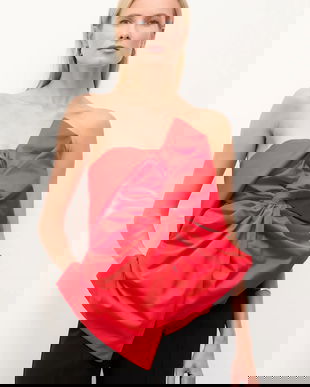 Answear.LAB bluza culoarea rosu, neted