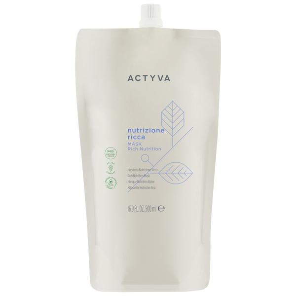 Masca de Hidratare Intensa Par Foarte Uscat - Kemon Actyva Nutrizione Ricca Mask Pouch Bag, varianta 2025, 500 ml