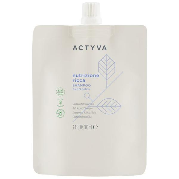 Sampon de Hidratare Intensa - Kemon Actyva Nutrizione Ricca Shampoo Pouch Bag, varianta 2025, 100 ml