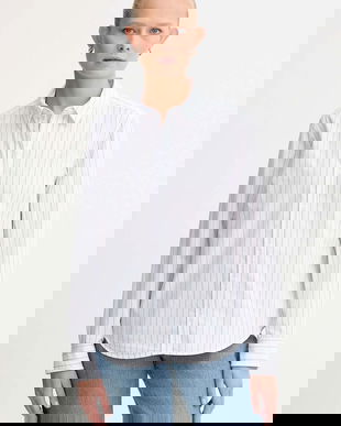 Levi's cămașă din bumbac culoarea alb, cu guler clasic, regular, 34574