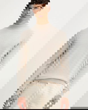 Karl Lagerfeld pulover de lână culoarea bej, light, 554399.655002