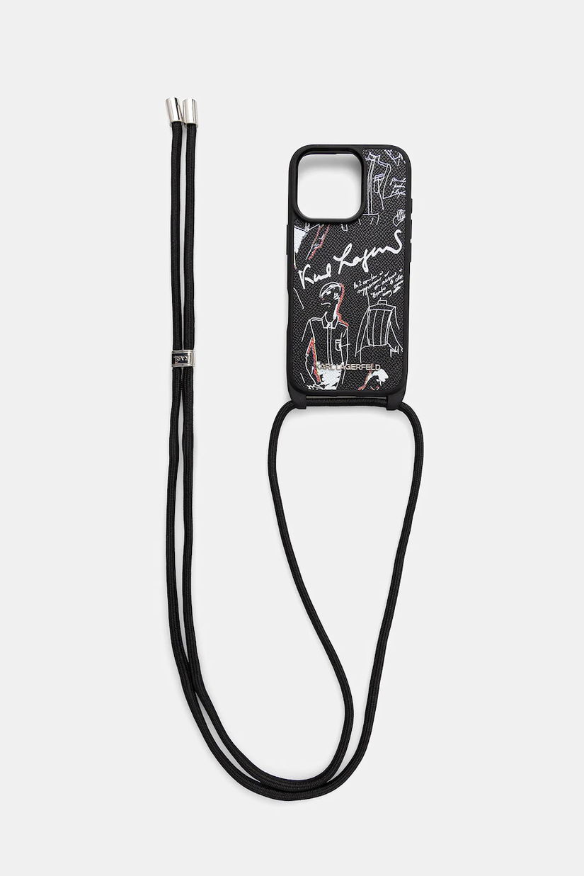 Karl Lagerfeld husă pentru telefon iPhone 16 Pro culoarea negru, KLHCP16LPGGRMPCK