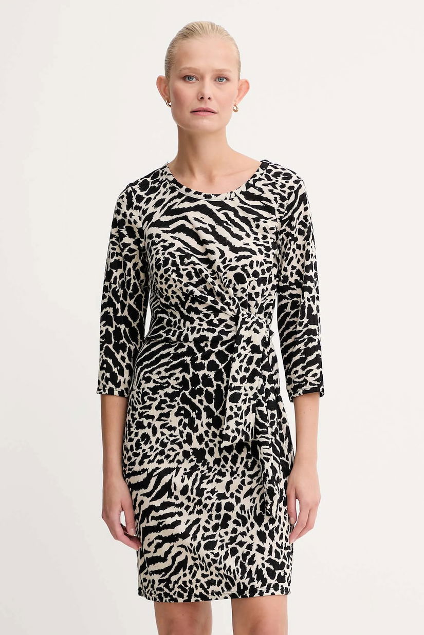 Morgan rochie culoarea negru, mini, evazați, REOL
