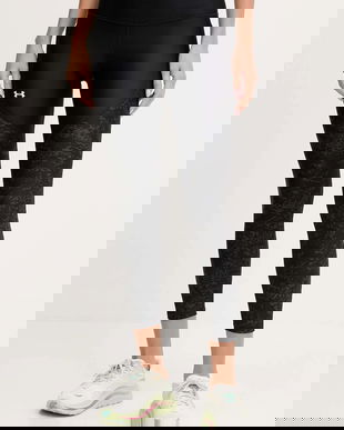 Under Armour leggins de antrenament culoarea negru, cu imprimeu, 1386407