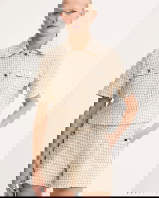 Morgan cămașă culoarea bej, cu guler clasic, regular, VENU.F