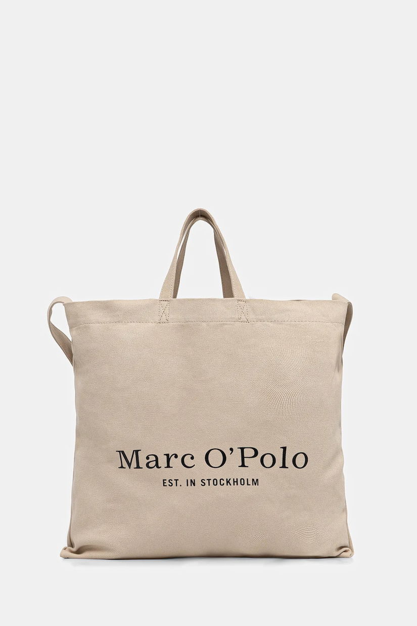 Marc O'Polo geantă de bumbac culoarea bej, B0118680301800