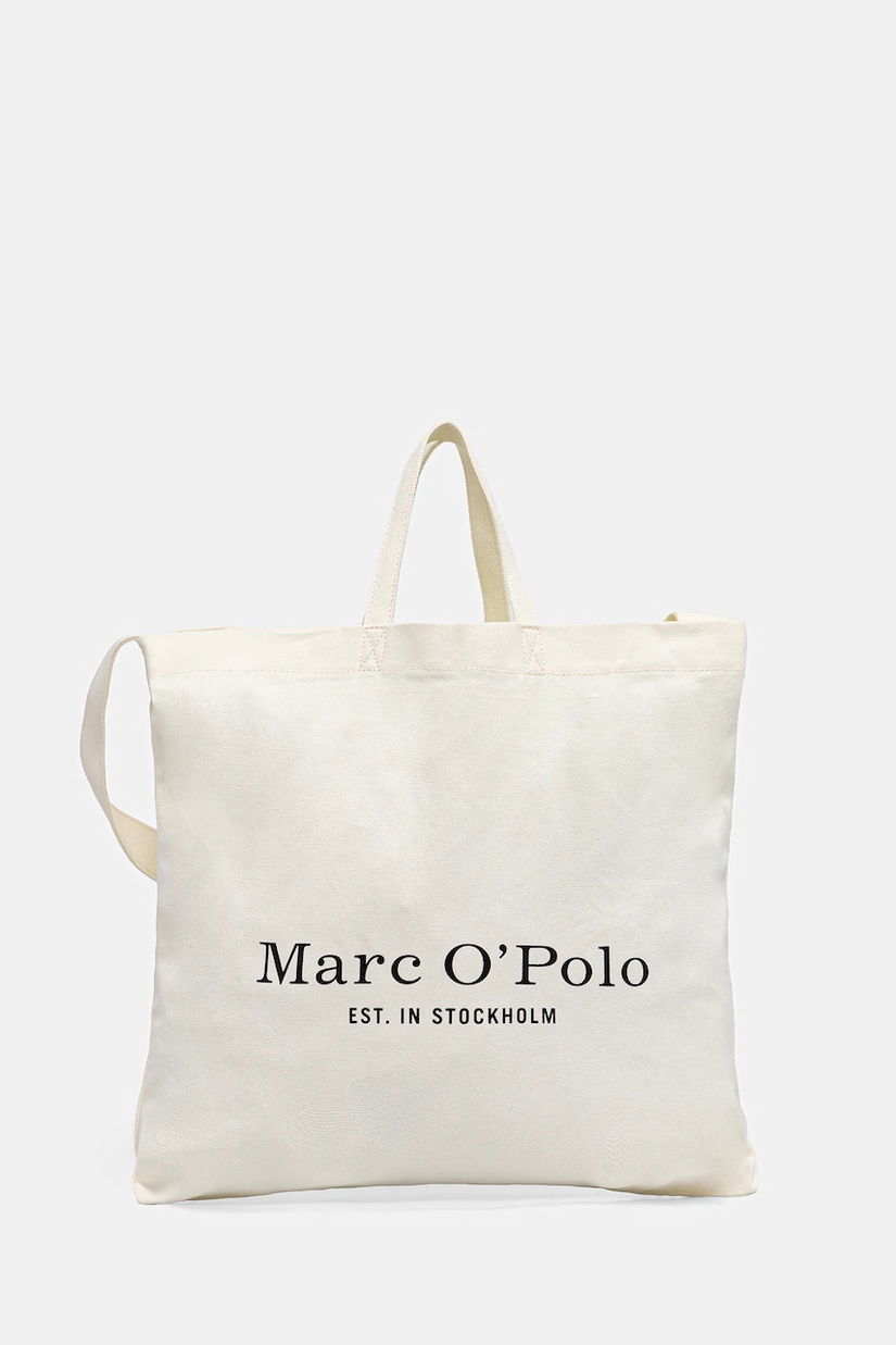 Marc O'Polo geantă de bumbac culoarea bej, B0118680301800
