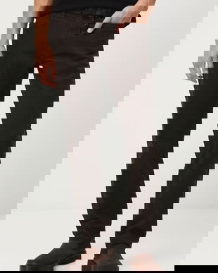 Medicine pantaloni culoarea maro, drept