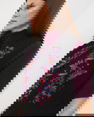 Medicine vesta culoarea negru, un singur rand de nasturi