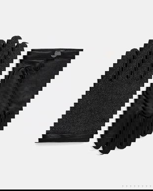 BOSS mănuși cu lână bărbați, culoarea negru 50548843