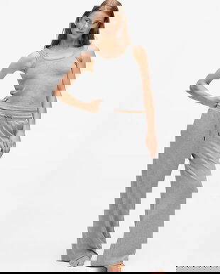 Karl Lagerfeld pantaloni de trening culoarea gri, uni, A4W44018