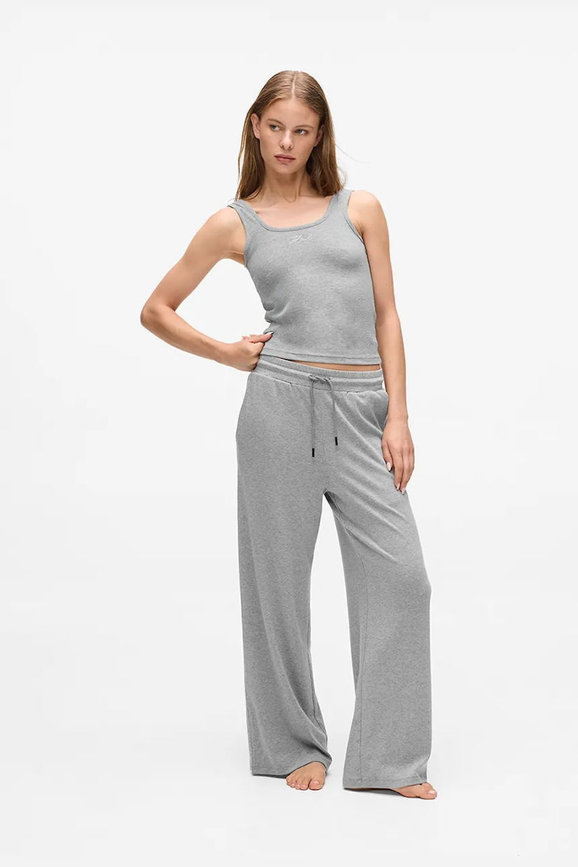 Karl Lagerfeld pantaloni de trening culoarea gri, uni, A4W44018