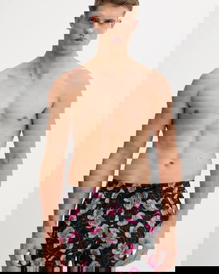 Nike pantaloni scurți de baie culoarea negru, NESSF565