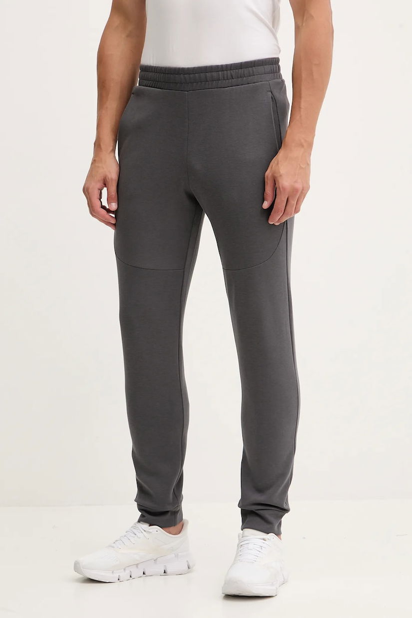 Puma pantaloni de trening culoarea gri, cu imprimeu, 684601