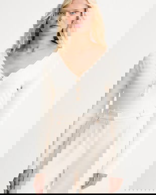 Morgan pulover culoarea bej, light, MBILO