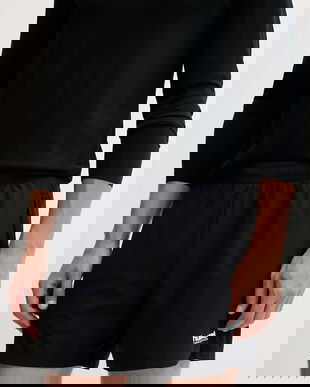 Hummel pantaloni scurți sport culoarea negru, 229896