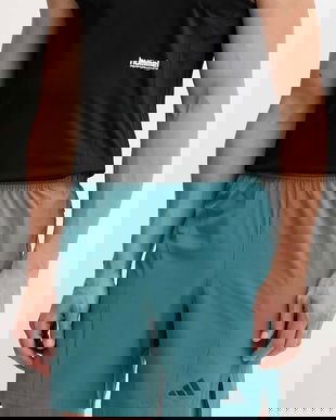 adidas Performance pantaloni scurți sport D4T culoarea turcoaz, JX3169