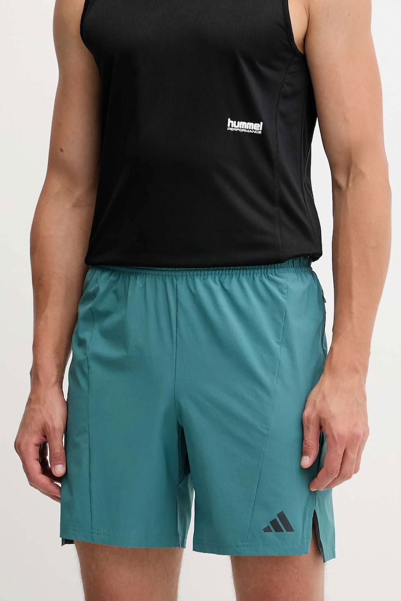 adidas Performance pantaloni scurți sport D4T culoarea turcoaz, JX3169