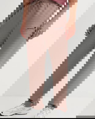 New Balance pantaloni de trening culoarea maro, uni, MP53508EAS