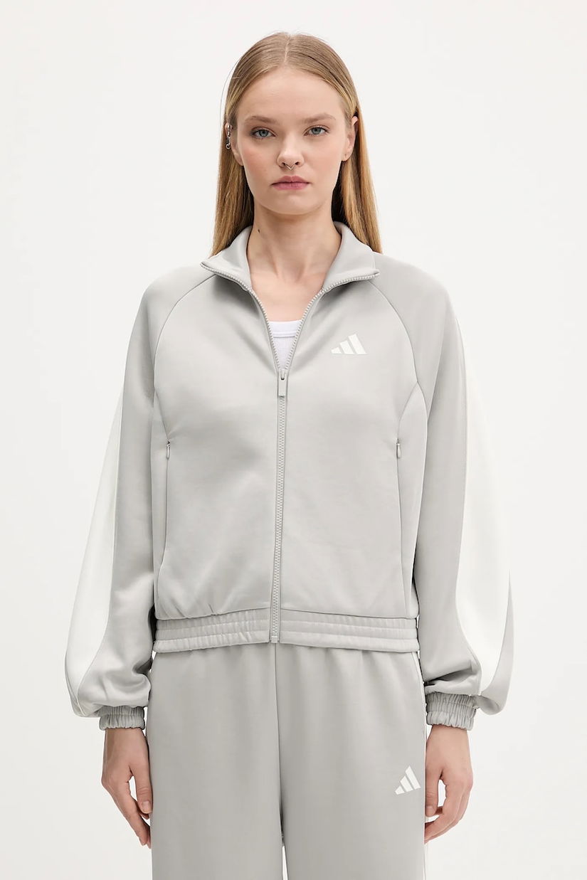 adidas bluză Stadium culoarea gri, cu imprimeu, KA6251