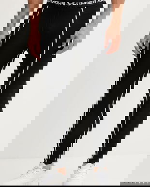 Under Armour leggins de antrenament Cold Weather Grid culoarea negru, uni, 6007128