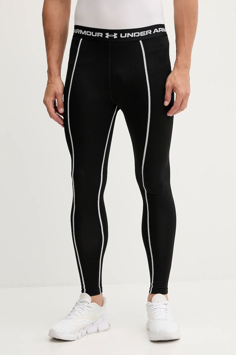 Under Armour leggins de antrenament Cold Weather Grid culoarea negru, uni, 6007128