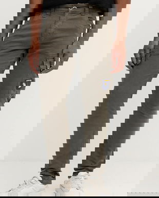 Alpha Industries pantaloni culoarea verde, cu fason cargo, 178207.136