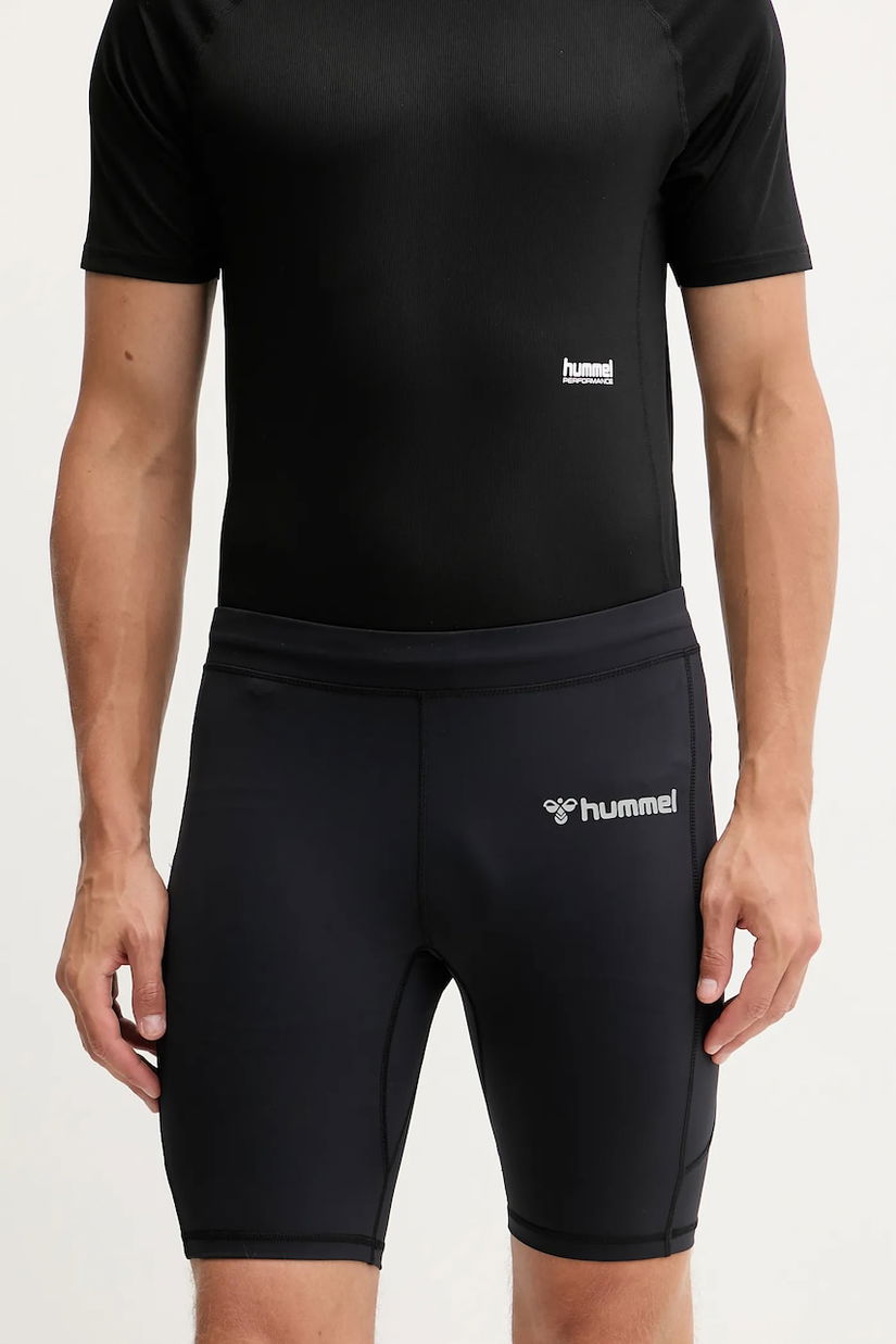 Hummel pantaloni scurți de antrenament culoarea negru, 227252