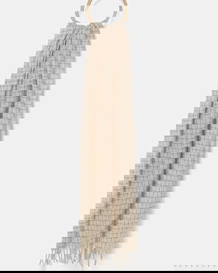 Morgan fular culoarea bej, cu model, 5TWIX