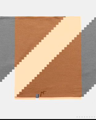 Icebreaker fular de lână 260 Tech Chute culoarea maro, uni, IB1034580GR1