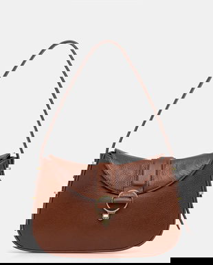 Barbour poșetă de piele culoarea maro, LBA0493