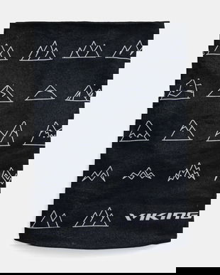 Viking fular împletit culoarea negru, cu imprimeu, 490/19/8228