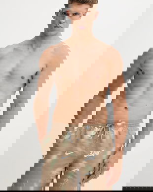 Nike pantaloni scurți de baie culoarea verde, NESSF563