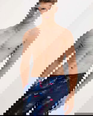 Nike pantaloni scurți de baie culoarea bleumarin, NESSF563