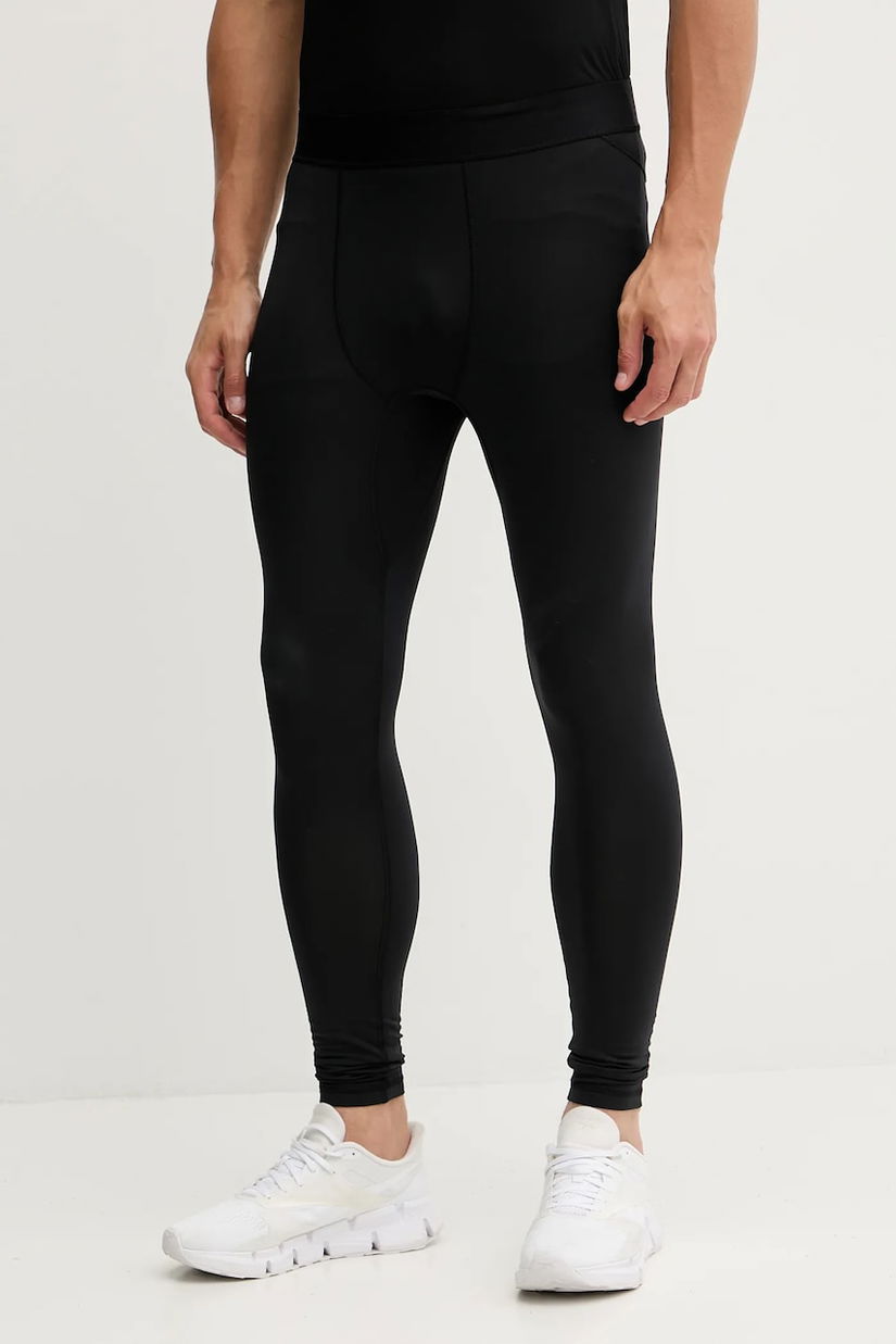 Hummel leggins de antrenament culoarea negru, cu imprimeu, 225539