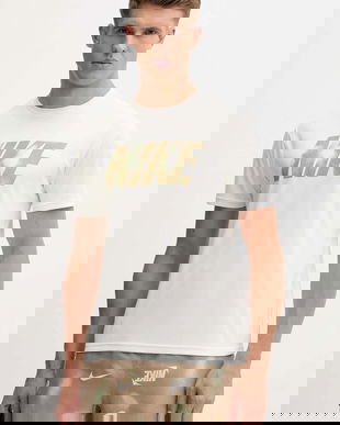 Nike tricou de înot culoarea bej, NESSF569