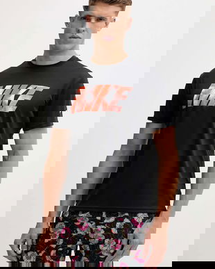 Nike tricou de înot culoarea negru, NESSF569