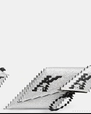 Karl Lagerfeld Jeans portofel + breloc culoarea argintiu, A4W32063