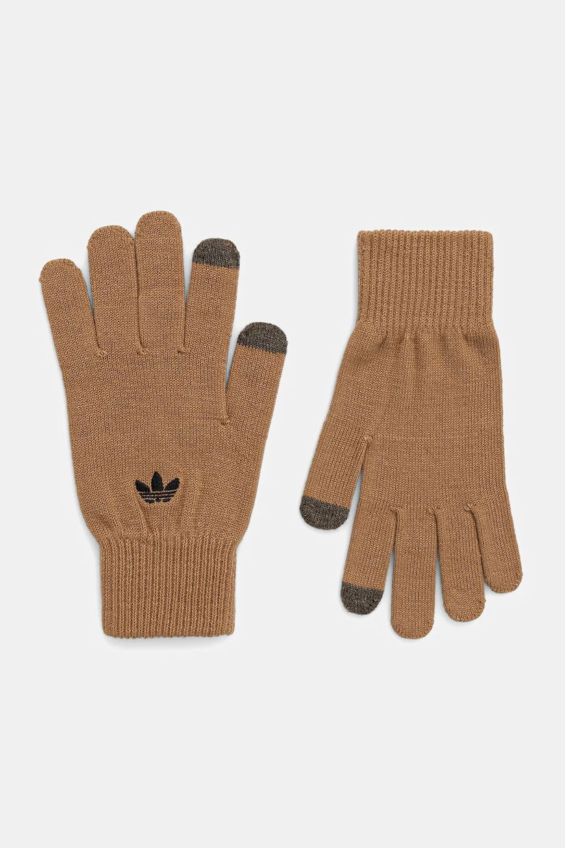adidas Originals mănuși Adicolor culoarea maro, JW7907