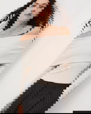 Medicine pulover culoarea bej, light