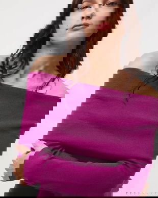 Medicine pulover culoarea violet, light