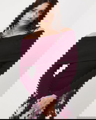 Medicine pulover culoarea bordo, light