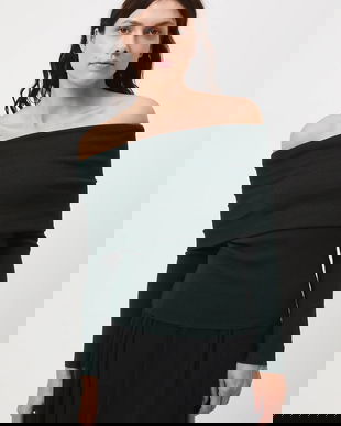 Medicine pulover culoarea verde, light