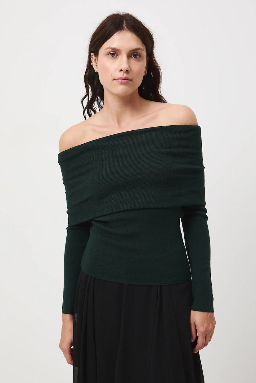 Medicine pulover culoarea verde, light