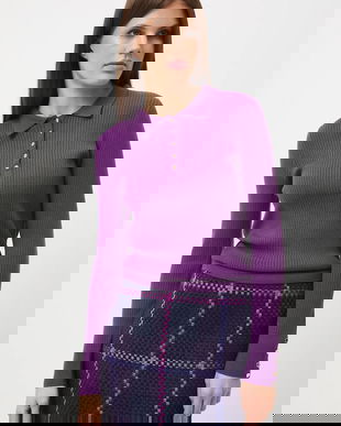 Medicine pulover culoarea violet