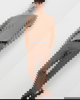 Medicine pantaloni culoarea maro