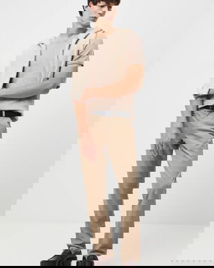 Medicine pantaloni culoarea bej