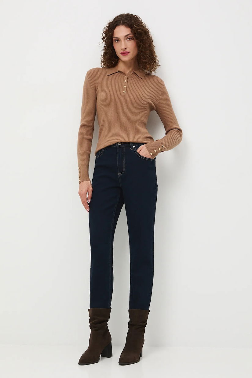 Medicine jeansi culoarea albastru marin