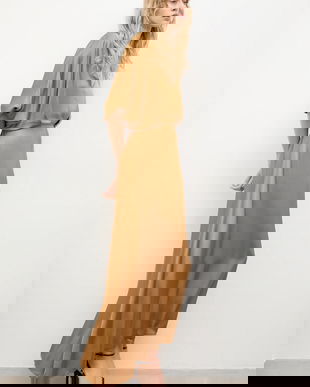 Answear.LAB rochie culoarea negru, maxi, evazati