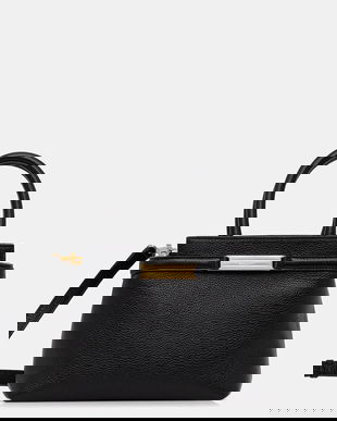 Bally poșetă de piele culoarea negru, WAH02F